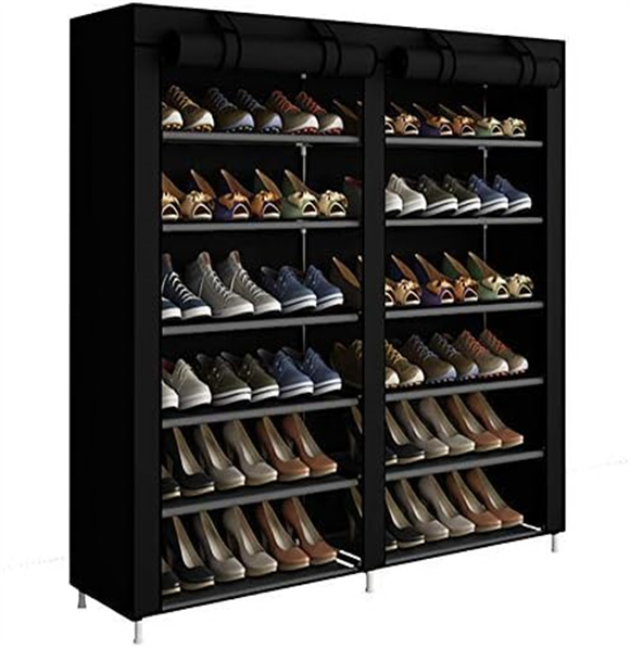 Shoe rack with cover